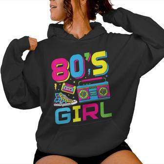 80S Girl 80S Theme Party 80S Outfit Kapuzenpullover für Damen - Geschenkecke