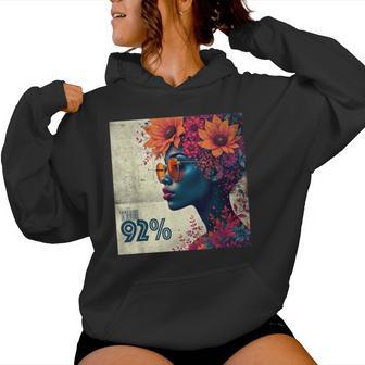 The 92 Percent – The 92 Logo On Floral Black Women Women Hoodie - Thegiftio UK