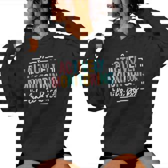 Actively Monitoring Like A Boss State Testing Day Teacher Women Hoodie - Thegiftio