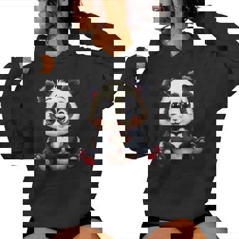 Adorable Panda En Forme De Cœur Ours Géant Amoureux Des Pandas Hommes Et S Sweat à capuche femme - Cadeauxyz