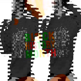 Afro African Black History Month Melanin Teacher Bhm Blm Women Hoodie | Mazezy
