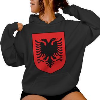 Albania Flag Alban Kosovo Albanian Shqiptar Kapuzenpullover für Damen - Geschenkecke