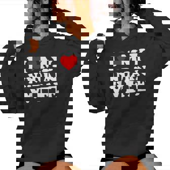Amo A Mi Esposa India I Corazón Mi Esposa India Sudadera con capucha para mujer - Regaloses