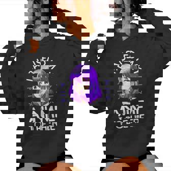 Anime I Paused My Anime To Be Here Anime Girls Women's Hoodie - Monsterry