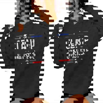 Anti Biden Impeach 46 8646 Clean Up On Aisle 46 Pro USA Women's Hoodie - Monsterry