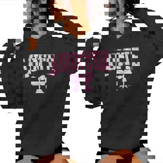 Auntie Coquette Bow Pink Aesthetic Mother's Day Aunt Women Hoodie - Thegiftio UK