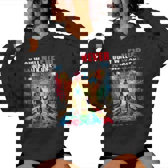 Autism Dad Mom You Ll Neverwalk Alone Support Autism Women Hoodie - Seseable