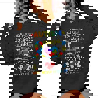 Autism Doesn't Come With A Manual Autism Awareness Mom Women Hoodie - Monsterry