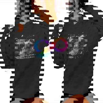 Autism Feather Infinity Rainbow Awareness Women Hoodie | Seseable UK