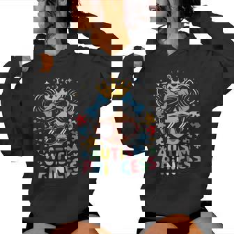 Autism Princess Afro Girls Bow Daughter Autism Awareness Women Hoodie | Mazezy