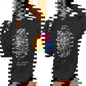 Autism Support Colorful Sunflower Autism Awareness Women Hoodie - Monsterry
