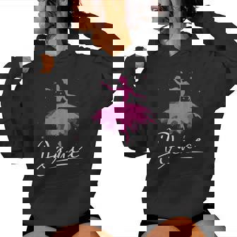 Bailarina Divertida Bailarina Bailarina Amante De La Danza Gráfico Sin Mangas Sudadera con capucha para mujer - Regaloses