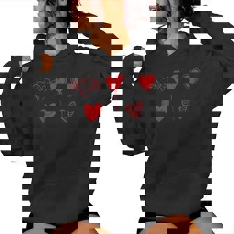 Ballons En Forme De Cœur Cadeau Romantique Pour La Saint-Valentin Sweat à capuche femme - Cadeauxyz