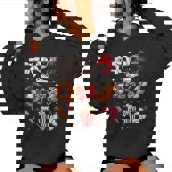 Baseball Mom Coquette Bow Mother's Day Baseball Mama Women Hoodie - Monsterry
