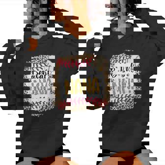 Baseball Nana Leopard Baseball Nana For Mother's Day Women Hoodie | Mazezy