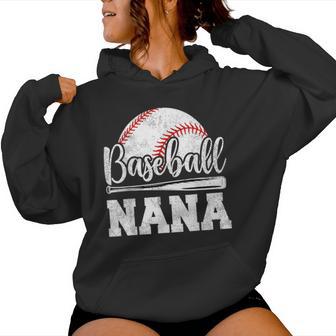 Baseball Nana Baseball Player Game Day Mother's Day Women Hoodie - Thegiftio UK