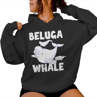 Beluga Whale Ocean Animal Lover Sea Animal Mammal Beluga Kapuzenpullover für Damen - Geschenkecke