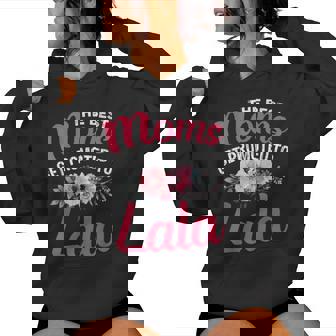 The Best Moms Get Promoted To Lala Grandma Mother's Day Women Hoodie - Seseable