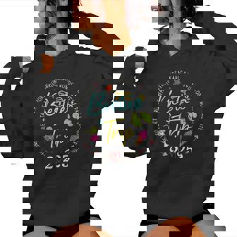 Besties Trip 2025 Memories Girl Trip Friends Vacation Retro Women Hoodie - Thegiftio UK