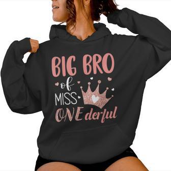 Big Brother Of Miss Onederful 1St Birthday Girl First One-Derful Kapuzenpullover für Damen - Geschenkecke