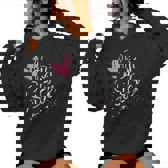 Big Sister Ich Werde Große Schwester 2025 Schriftzug Mädchen Kapuzenpullover für Damen - Geschenkecke