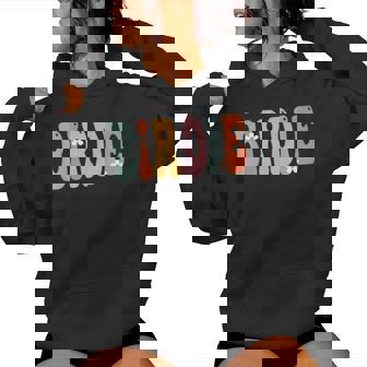 Birdie Retro Groovy Print Mom Cute Grandma Women Hoodie | Mazezy