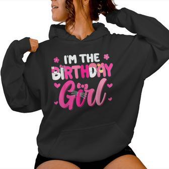 Im The Birthday Girl Cat Kitty Family Matching Women Hoodie - Thegiftio UK