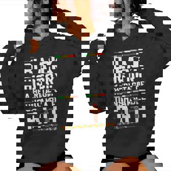 Black History Heritage Unshakable Faith African Christian Women Hoodie - Monsterry