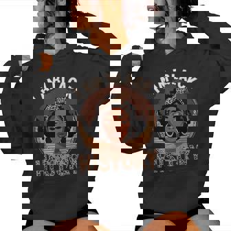 I Am Black History Proud Educated Afro Queen African Woman Women Hoodie | Seseable CA