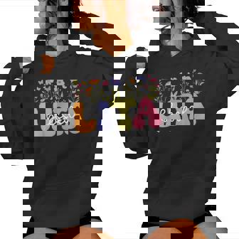 Blessed Lita Grandma Groovy Lita Grandmother Women Hoodie | Seseable UK