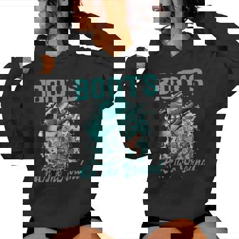 Boots On The Ground Boot Cowboy Western Cowgirl Women Women Hoodie - Thegiftio UK