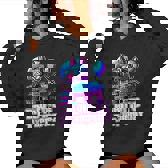 Bruh Its My Birthday Llama Pinata Family Party Women Hoodie - Thegiftio UK