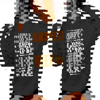 Burpees Sports And Beer Pub Fans Regalo Sudadera con capucha para mujer - Regaloses