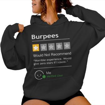 Burpees Would Not Recommend Workout Kapuzenpullover für Damen - Geschenkecke