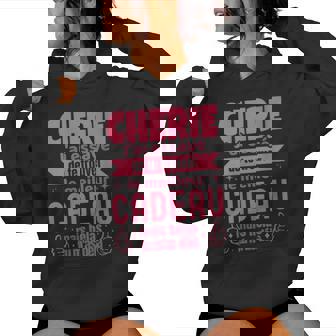 Cadeau Original Chérie Saintalentin Amour Couple Humour Sweat à capuche femme - Cadeauxyz