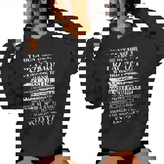 You Can't Scare Me I Have A Crazy Mom Pride Mother's Day Women Hoodie - Seseable