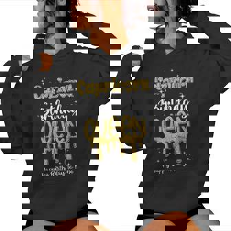 Capricorn Zodiac Birthday Queen Shirts For Women December Women's Hoodie - Monsterry