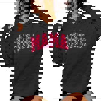 Checkered Mama Pink Checker Women Hoodie - Seseable