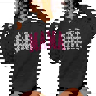 Checkered Pink Mama Mommy Happy Mother's Day Best Mom Ever Women Hoodie - Seseable