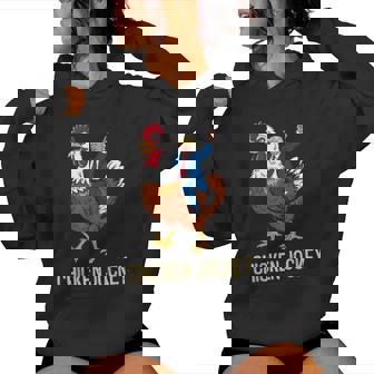 Chicken Jockey Trump Meme Women Hoodie - Thegiftio