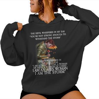 I Am A Child Of God An Aries Woman Lindo Regalo Sudadera con capucha para mujer - Regaloses