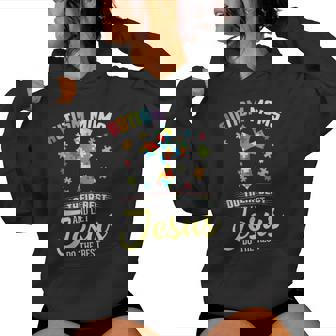 Christian Autism Moms Do Their Best Let Jesus Do The Rest Women Hoodie | Seseable UK
