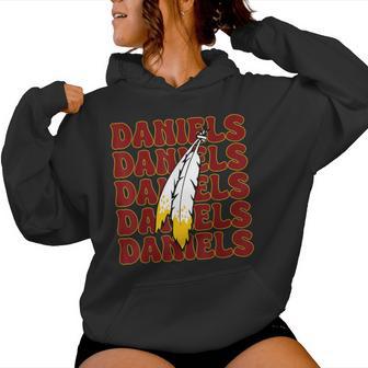 Commanders Quarterback Text Name Style Groovy Women Hoodie - Thegiftio UK