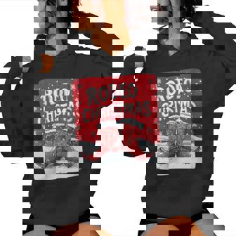 Cool Cowboy Boots And Rodeo Christmas Speech Women's Hoodie - Monsterry