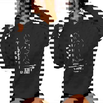Crazy Optical Illusion Rabbit Duck Perspective Wittgenstein Women's Hoodie - Monsterry