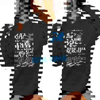 Crazy Proud Swim Nana Of A Swimmer Nana Grandma Women Hoodie - Seseable