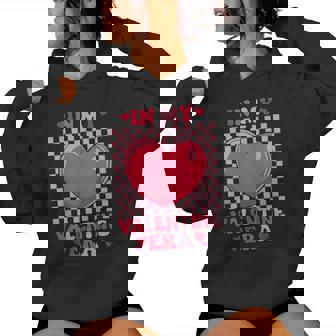 Cute Retro Heart Valentine's Day Girls Women Hoodie | Mazezy