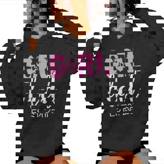 Dad Est 2025 Newborn Daddy Of Girl Father Dad To Be 2025 Women Hoodie - Monsterry