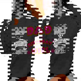 Dad And Mom Birthday Girl Dog Family Matching Women Hoodie - Monsterry