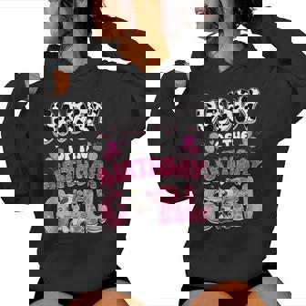 Daddy Of The Birthday Girl Cow Farm Family 1St Birthday Women Hoodie - Monsterry